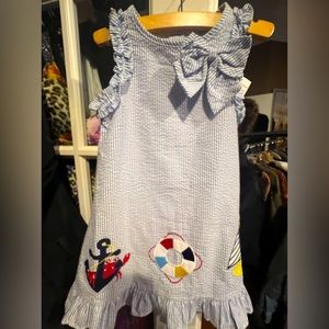 Nautical🛟⚓️⛵️Dress (Seersucker w/Embroidery)
by Goodlad
NEW with Tags